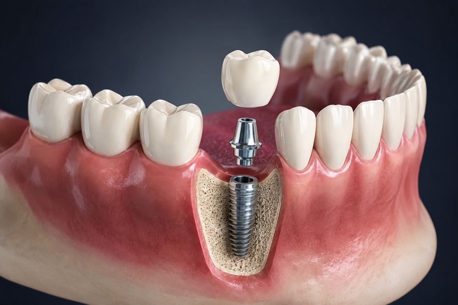 Dental implant tooth replacement